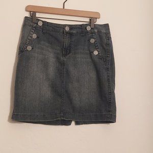 Blue Epic Jean Skirt